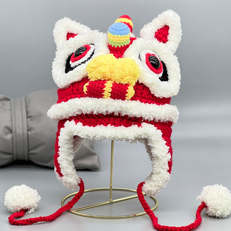 虎头帽材料包diy手工钩针