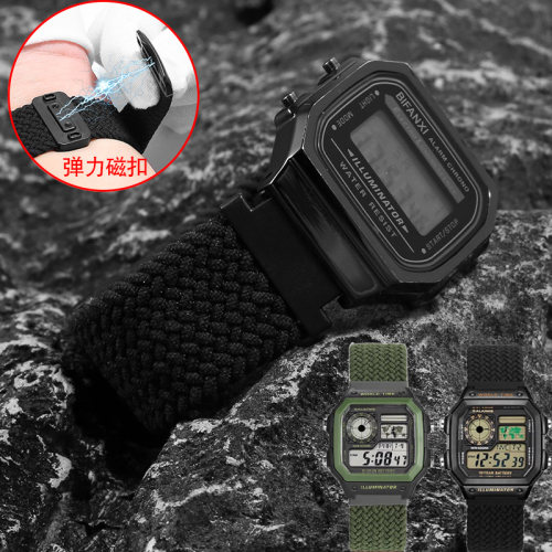 卡西欧小方块尼龙表带