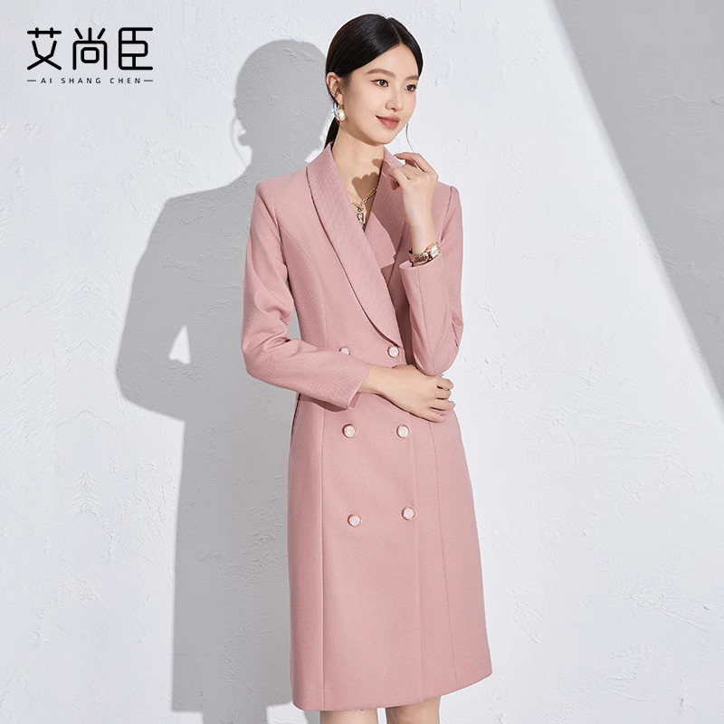 主持人西装裙连衣裙女爱尚臣珠宝店美容院店长经理年会礼服女装