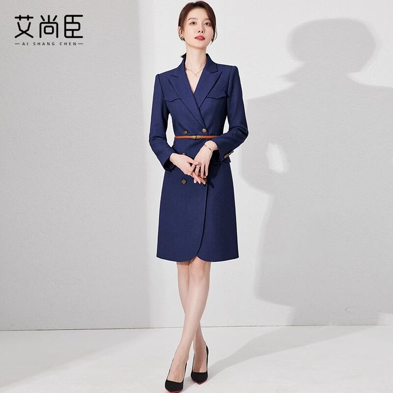 艾尚臣职业装连衣裙女前台工作服