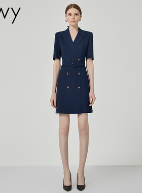 夏款美容院店长经理前台售楼部小姐置业顾问工作服职业装连衣裙女