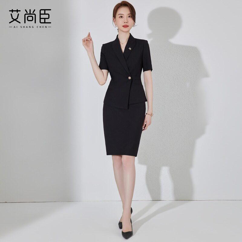 艾尚臣职业套装女夏售楼部工作服