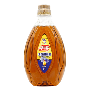 华建诚鑫 纯香胡麻油1L  华健亚麻籽油 植物油 食用油 物理压榨