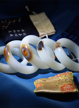 自立然光五只高端玉手镯精品