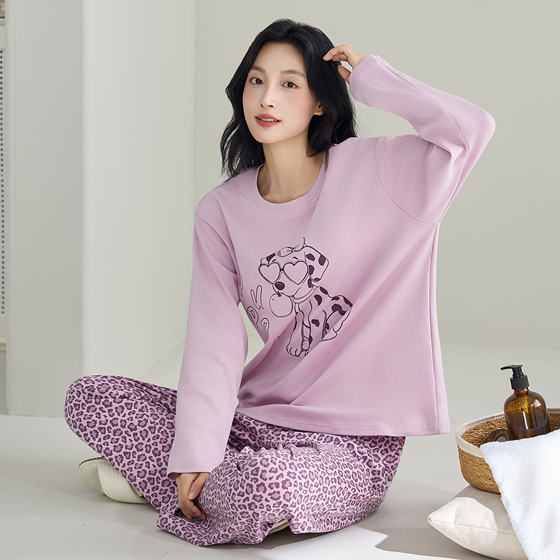 150cm小个子睡衣长袖纯棉套头家居服全棉睡衣秋季套装薄款xxs码