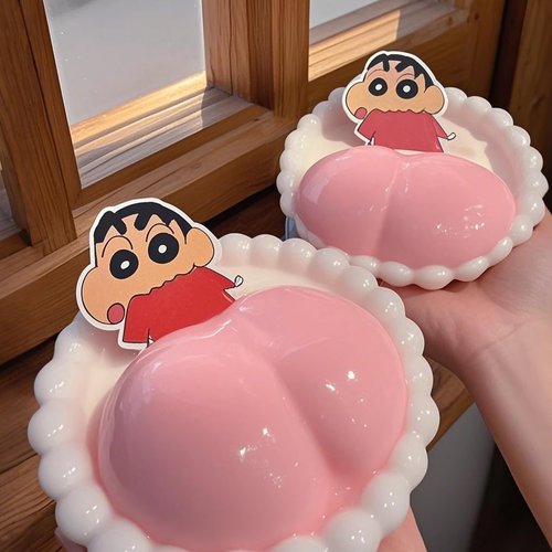 蜡笔小新屁屁布丁双皮奶硅胶模具
