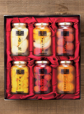 日本直邮银座千疋屋什锦水果罐头155g x 6日式伴手礼祝福零食礼物