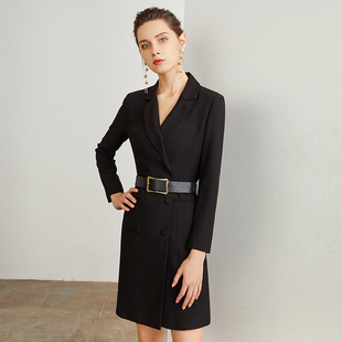 美容院店长工作服女秋售楼处汽车销售连衣裙置业顾问爱尚臣职业装