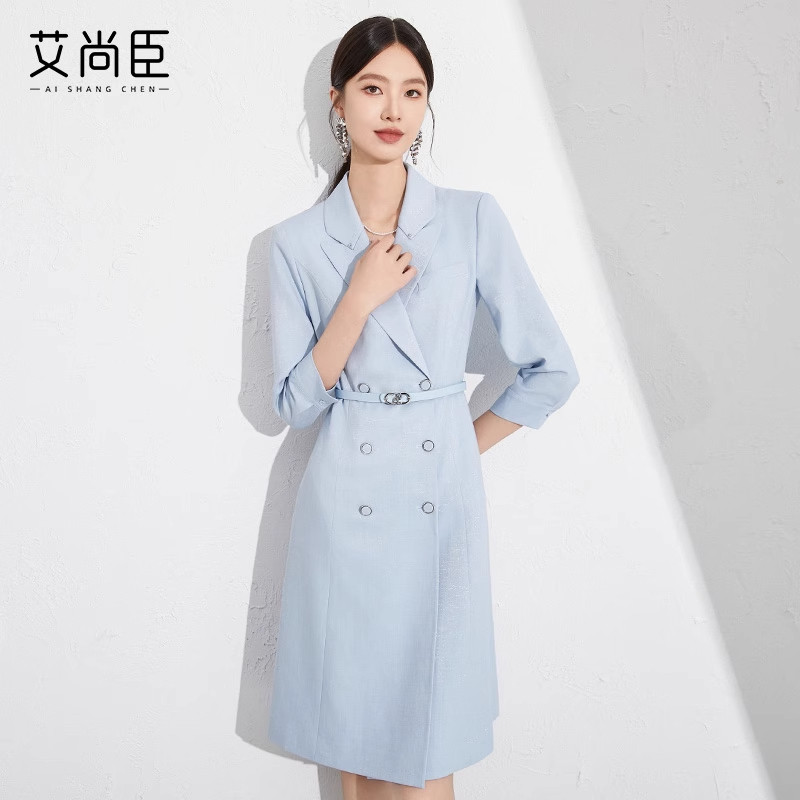 艾尚臣西装连衣裙女秋职业装经理年会主持人礼仪案场客服商务正装