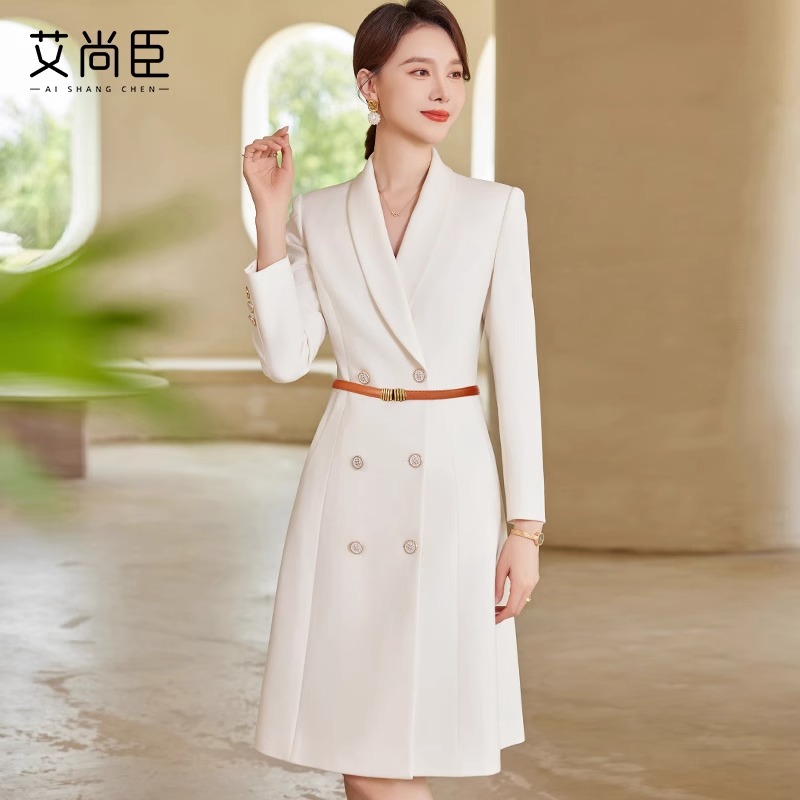 艾尚臣毛呢大衣女冬高级感职业装