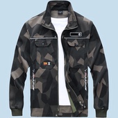 防刮耐磨定制logo 制服新品 工作服男单上衣迷彩服春秋薄款 劳保工装
