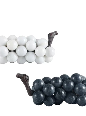 现代简约大理石葡萄装饰摆件