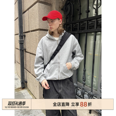 EMP重磅400G复古短款连帽卫衣