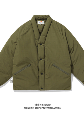 男女款日系潮流复古道袍领保暖加厚棉衣冬装宽松潮流百搭外套棉袄