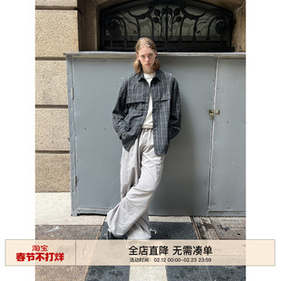 EMP 美式复古抽绳可束脚hiphop工资伞兵裤男女宽松阔腿休闲长裤