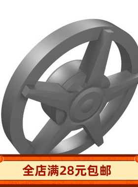 MOC 18978b 轮毂盖 交通件 小颗粒积木DIY配件道具