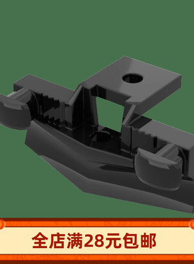 小颗粒积木MOC 45708 火车连接件磁铁连接件缓冲犁拼装玩具零配件