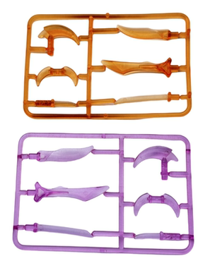 小颗粒积木MOC 37341 37680 组合套装人仔手持武器装备配件玩具