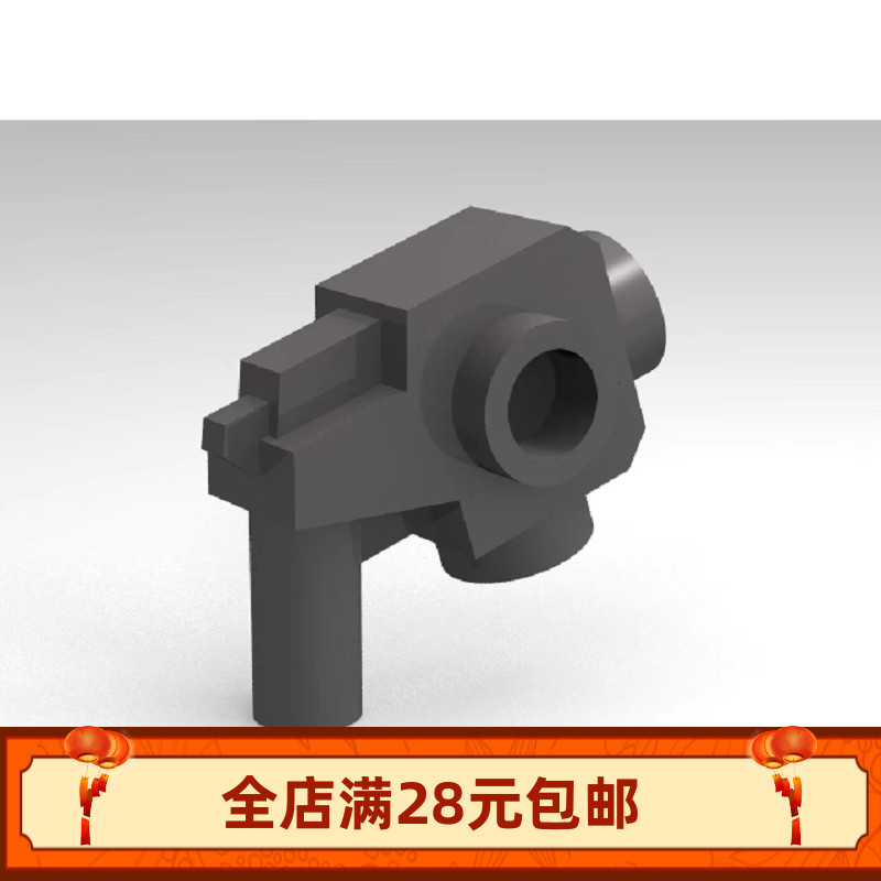 小颗粒积木MOC 44709  人仔守望先锋手枪武器零配件玩具