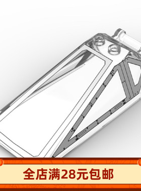 小颗粒积木MOC 21849pr0001 8x4x2挡风玻璃带印刷零配件 35328