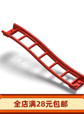 科技小颗粒积木MOC 零配件 34738 过山车2x16x3弧线轨道