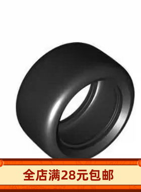 小颗粒积木MOC 4410 F1赛车 81.6X44mm轮胎光滑轮皮拼装玩具配件