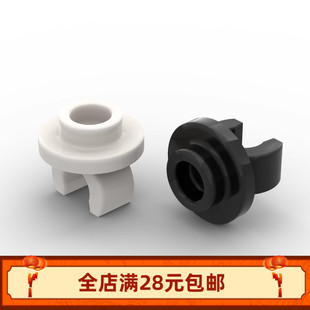 小颗粒积木MOC 5264 1x1 带夹口圆形板 拼装玩具零配件DIY