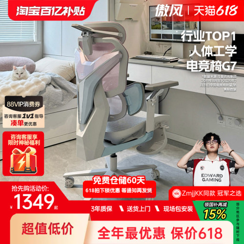 人体工学电竞椅 3区AUTO追腰 电竞樱花背甲