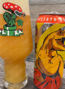 美国击倒巨人暴龙之王震荡暴龙苏精酿啤酒光芒四射IPA473ML