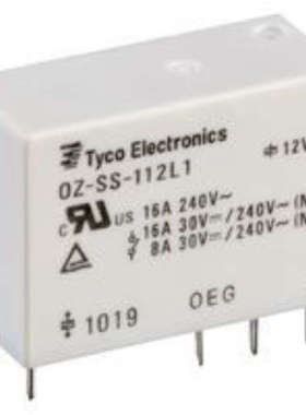 供应TE/泰科OEG-OZ-SS-124L1200继电器PCB SPDT 24VDC 16A