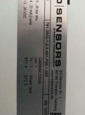 德国BD SENSORS投入式液位计451-9000-1-1-1-1-3-1-009-000