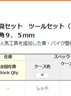日本TONE前田 TSAT353 机修组合扳手套装工具柜 公制3/8 手动工具