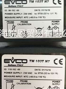 冷柜冷库冰柜TM103TN7温控仪EVK401N7和EV3B23N7全新美控EVCO原装