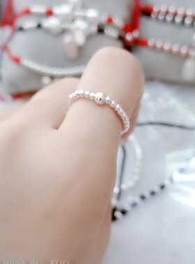 999饰品纯银时尚风戒指