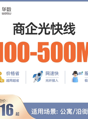 【商企光快线】杭州华数商企宽带办理光快线商铺公寓写字楼新装