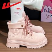 2025冬季 新款 女靴加绒棉鞋 回力马丁靴女款 时装 靴厚底短靴女大黄靴