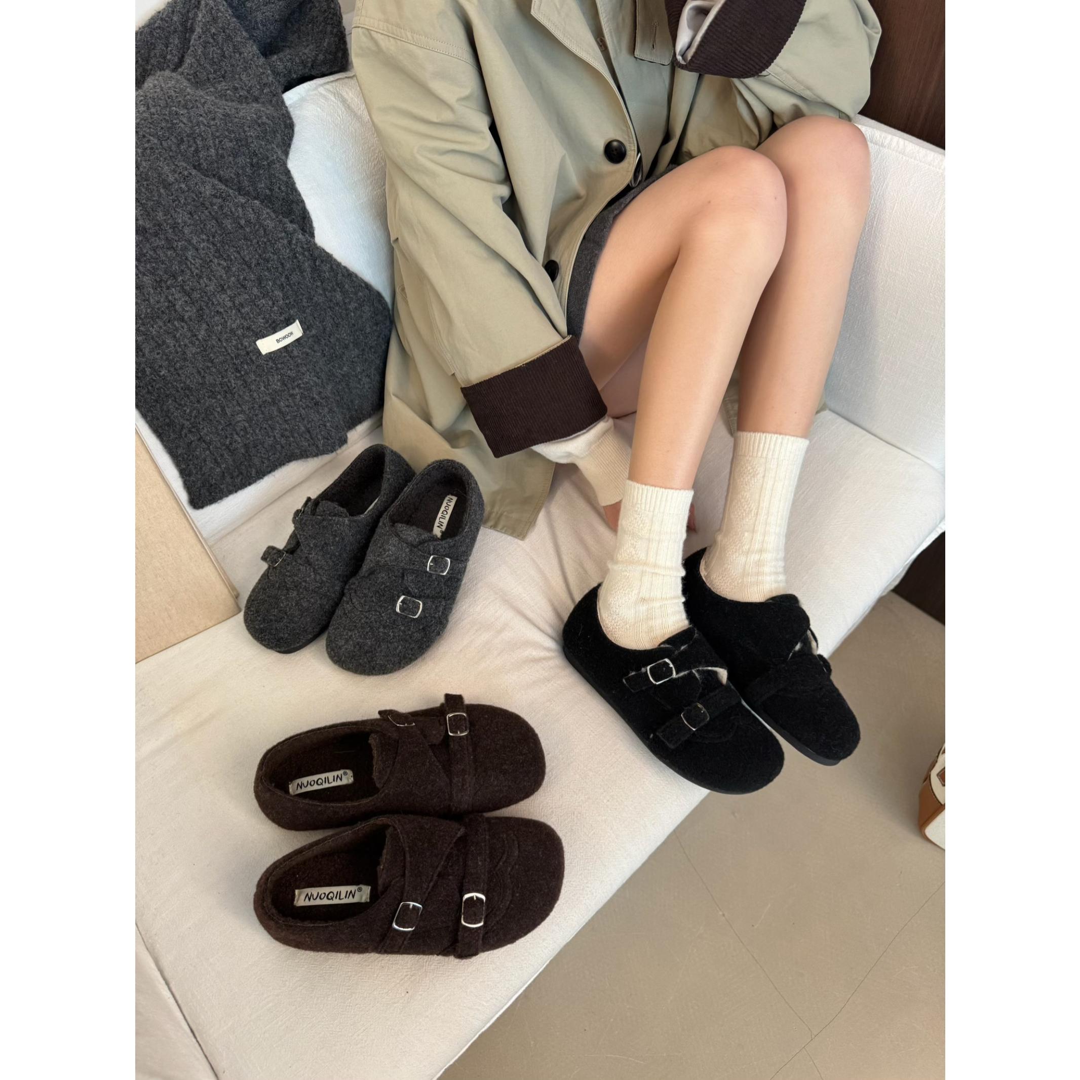 舒适浅口单鞋时尚2025年冬季新款