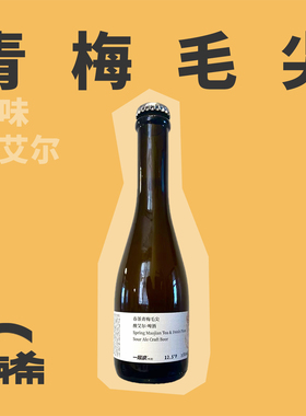 【楠希小馆】一层浪春茶青梅毛尖酸艾尔茶啤国产精酿啤酒375ml
