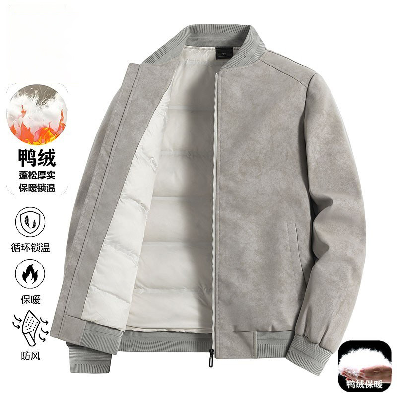 2025休闲羽绒服秋冬轻薄款棒球领