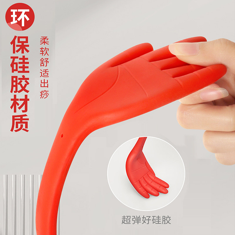 经络养生拍扣痧手硅胶拍痧掌拍打神器按摩棒锤敲捶背肩拍痧板专用