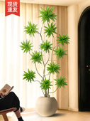 百合竹模拟绿色植物高雅易接近豪华客厅室内落地式 大型电视柜反真