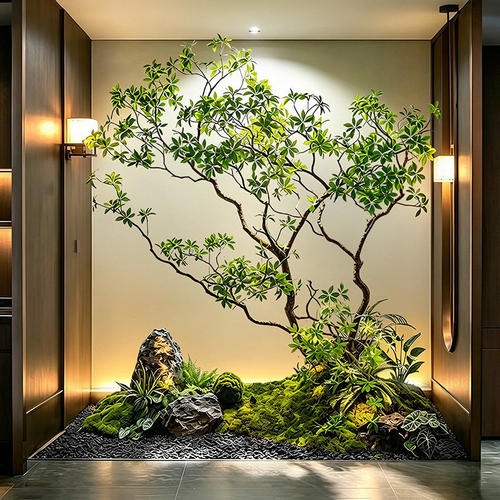 仿真马醉木橱窗造景植物简约景观