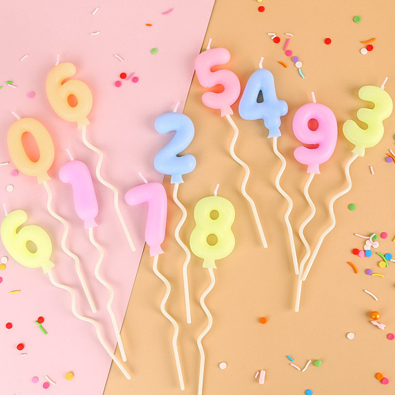 网红卡通马卡龙色彩色气球数字蜡烛0-9生日蛋糕蜡烛彩色气球插件,节庆用品/礼品,节日装扮用品,淘宝优惠券,粉丝福利购,淘宝优惠卷