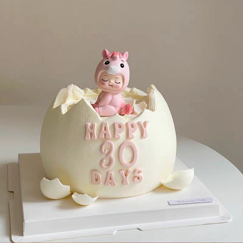 2026马宝宝蛋糕装饰摆件男孩女孩马宝宝周岁满月百天生日甜品装扮