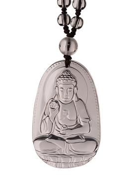 白水晶本命佛吊坠十二生肖属狗猪