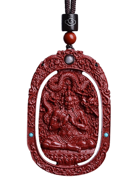 正品原矿朱砂本命佛生肖鸡吊坠