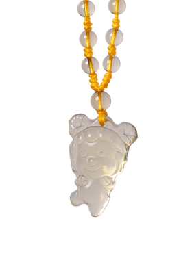 天然黄水晶吊坠本命年挂坠礼物