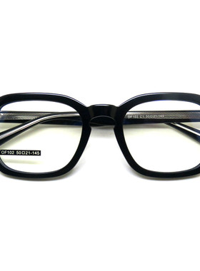 透明灰色黑色镜架全框板材眼镜架 学生近视配镜镜框更换新款 ANE