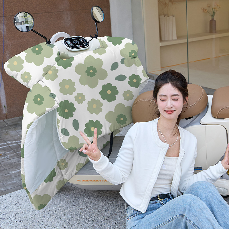 电动车挡风被冬季加绒加厚