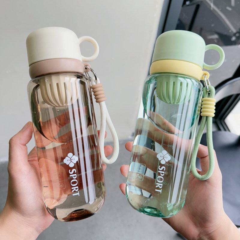 水杯女学生高颜值简约ins带茶随手杯